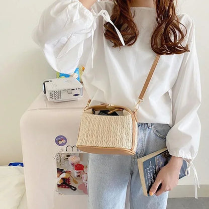 Bolso de Paja Tejida a Mano Maldivas